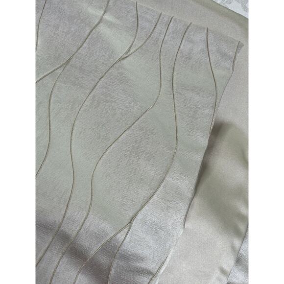 $1440 Fino Lino Italy NWT 1pc QUEEN Duvet Cover Champagne 90”x 94” NWT - Picture 3 of 14